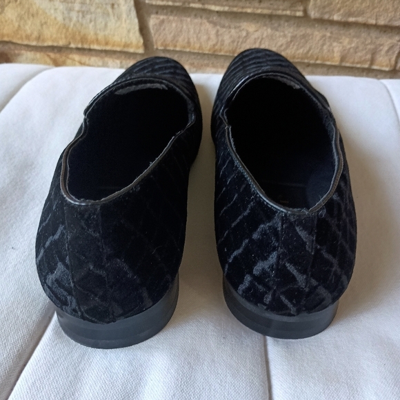 Moretti Gold Label Black Men\'s black Velvet Loafers_9 main image 4